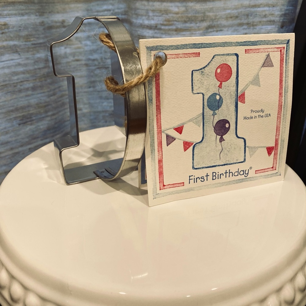 Baby’s First Birthday Cookie Cutter🎁1️⃣🍪🎉 (Recipe Card Included!)